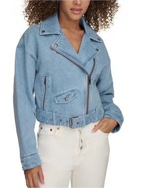 Levi’s Light Blue Denim Moto Jacket - Women